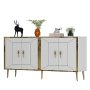 HANAH HOME Komoda Arno KB150 White Gold - slika 4