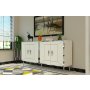 HANAH HOME Komoda Arno KB150 White Silver - slika 2