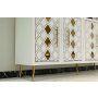 HANAH HOME Komoda Dome KB150 White Gold - slika 3