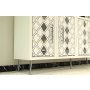 HANAH HOME Komoda Dome KB150 White Silver - slika 3