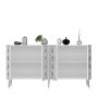 HANAH HOME Komoda Dome KB150 White Silver - slika 5