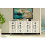 HANAH HOME Komoda Dome KB150 White Silver - slika 1