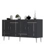 HANAH HOME Komoda Line KB150 Anthracite Silver - slika 4