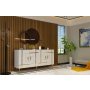 HANAH HOME Komoda Line KB150 White Gold - slika 2