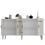 HANAH HOME Komoda Line KB150 White Gold - slika 5