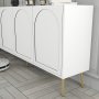 HANAH HOME Komoda Lyon 80 White Gold - slika 4