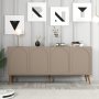HANAH HOME Komoda Lyon 81 Atlas Walnut - slika 1
