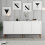 HANAH HOME Komoda Lyon 81 White Walnut - slika 1