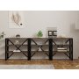 HANAH HOME Polica Prof Walnut Black - slika 2
