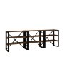 HANAH HOME Polica Prof Walnut Black - slika 3