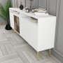 HANAH HOME Komoda Milan - White Gold - slika 4