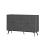 HANAH HOME Komoda Dune - Anthracite - slika 5