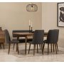 HANAH HOME Vina Walnut Anthracite set stola i stolica i klupe - slika 2