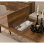 HANAH HOME Vina Walnut Cream set stola stolica i klupe - slika 3