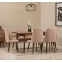 HANAH HOME Vina Walnut Stone set stola stolica i klupe - slika 2