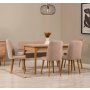 HANAH HOME Vina Atlantic Pine Stone set stola stolica i klupe - slika 1