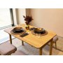 HANAH HOME Vina Mini 06 0701 Oak Soho Grey set stola stolica i klupe - slika 4