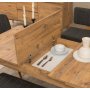 HANAH HOME Vina Atlantic Pine Anthracite set : sto , stolice i klupa - slika 3