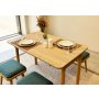 HANAH HOME Vina Mini 06 1070 Oak Green set : sto, stolice i klupa - slika 4