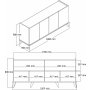 HANAH HOME Komoda Elegante 1604 - slika 4