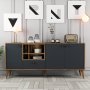 HANAH HOME Komoda Napoli Anthracite - slika 1