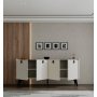 HANAH HOME Komoda Ay Tasi Kaya White - slika 2