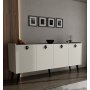 HANAH HOME Komoda Ay Tasi Kaya White - slika 3