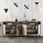 HANAH HOME Komoda Milan Walnut Travertine - slika 2
