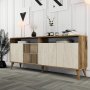 HANAH HOME Komoda Milan Walnut Travertine - slika 3