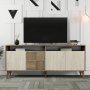 HANAH HOME Komoda Milan Walnut Travertine - slika 5