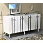 HANAH HOME Komoda Asel White Silver - slika 2