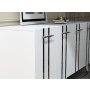 HANAH HOME Komoda Asel White Silver - slika 3