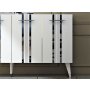 HANAH HOME Komoda Asel White Silver - slika 4