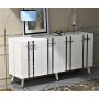 HANAH HOME Komoda Asel White Gold - slika 2