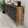 HANAH HOME Komoda Napoli Black Marble - slika 4