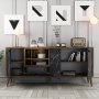 HANAH HOME Komoda Napoli Black Marble - slika 5
