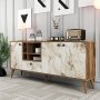 HANAH HOME Komoda Napoli White Marble - slika 2