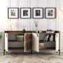 HANAH HOME Komoda Venedik Walnut Cream - slika 3