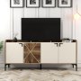HANAH HOME Komoda Venedik Walnut Cream - slika 5