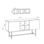 HANAH HOME Komoda Odette Sapphire Oak - slika 5