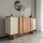 HANAH HOME Komoda Diana Travertine Walnut - slika 3