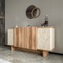 HANAH HOME Komoda Diana Travertine Walnut - slika 4