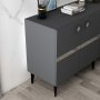 HANAH HOME Komoda Iris Anthracite Silver - slika 5