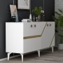 HANAH HOME Komoda Iris White Gold - slika 3