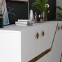 HANAH HOME Komoda Iris White Gold - slika 4