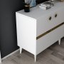 HANAH HOME Komoda Iris White Gold - slika 5