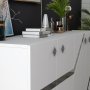 HANAH HOME Komoda Iris White Silver - slika 4