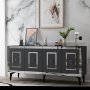 HANAH HOME Komoda Karya Anthracite Silver - slika 2
