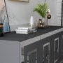 HANAH HOME Komoda Karya Anthracite Silver - slika 4