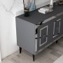 HANAH HOME Komoda Karya Anthracite Silver - slika 5